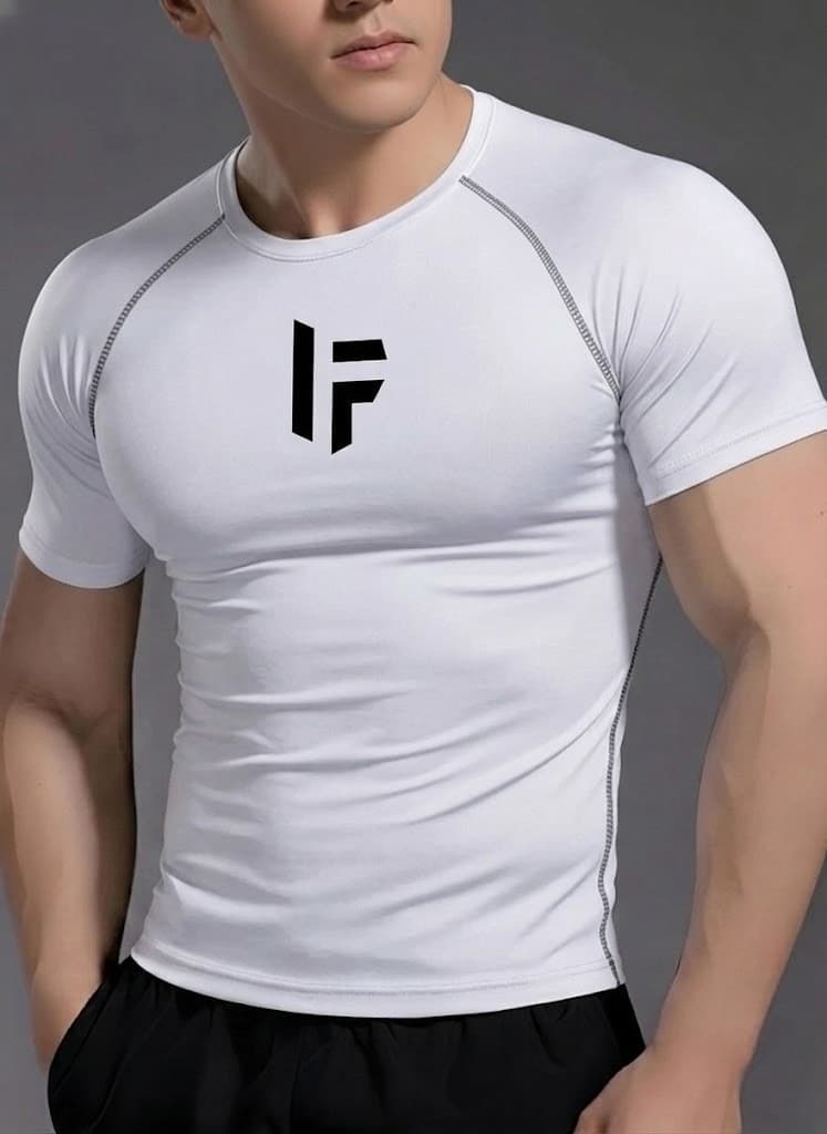 Huge Flex White Compression T-Shirt product image 1